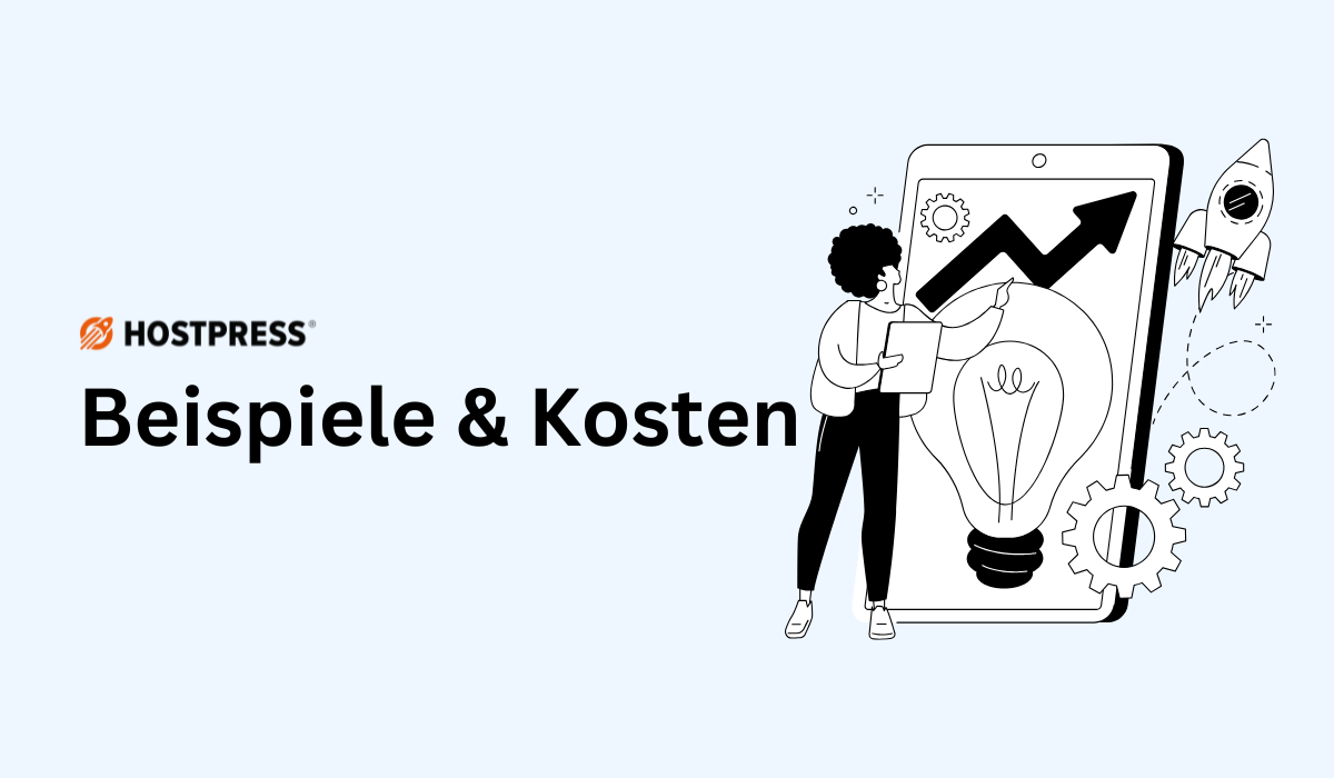 Beispiele für Kosten bei WordPress