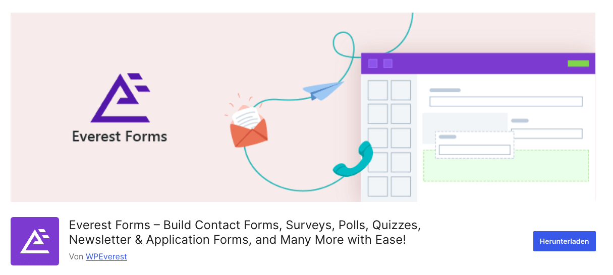everest forms für wordpress