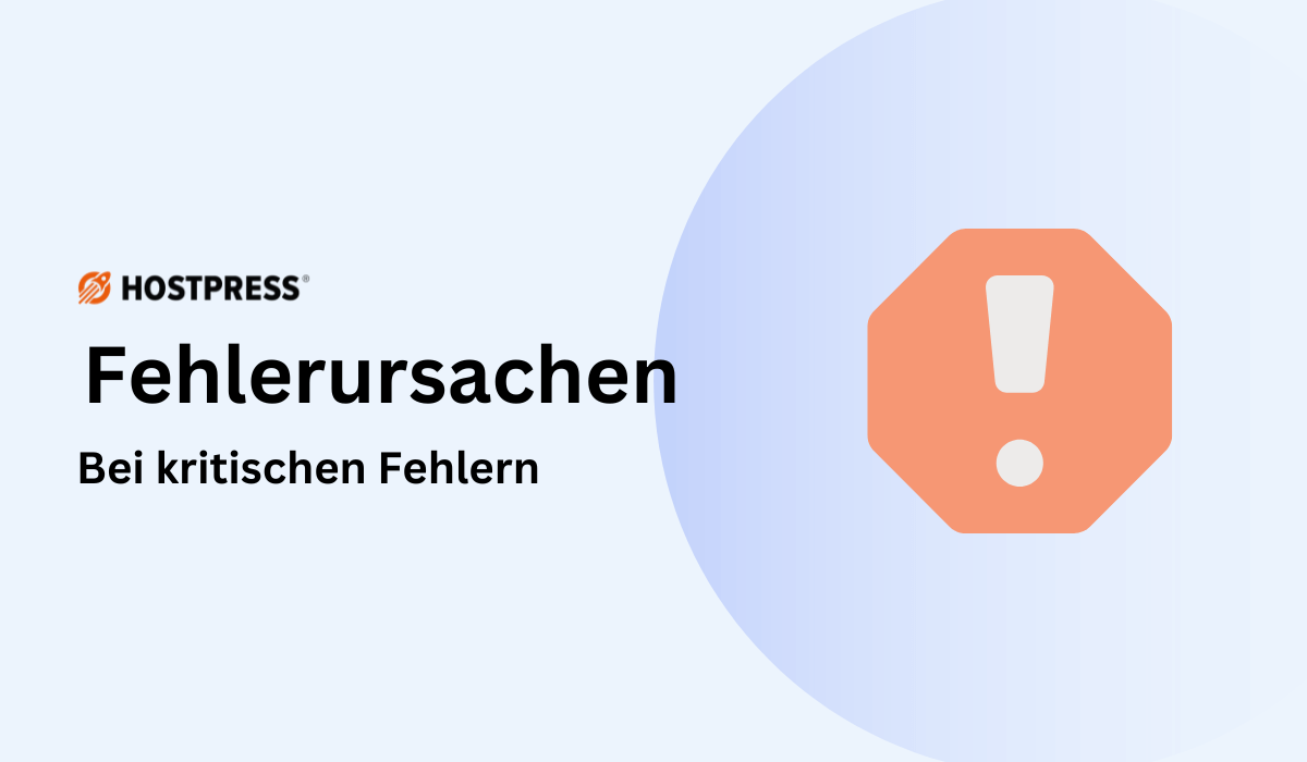 Fehlerursachen bei kritischen Fehlern