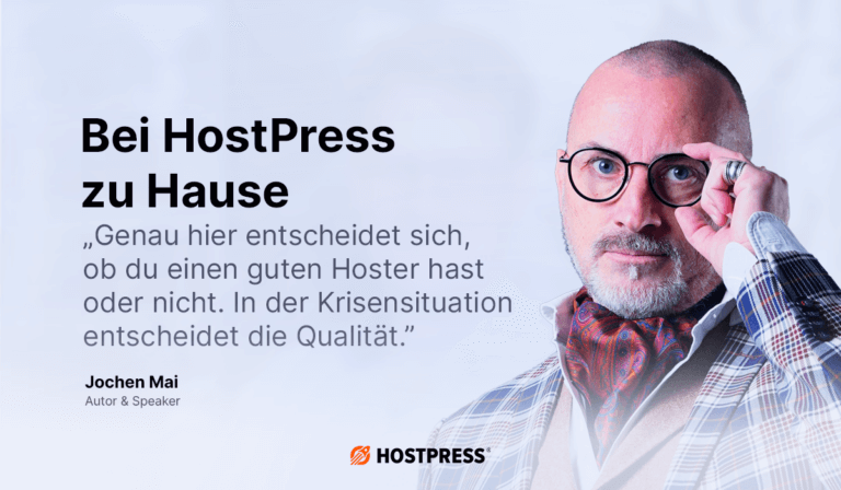 Jochen Mai x Bei HostPress zu Hause