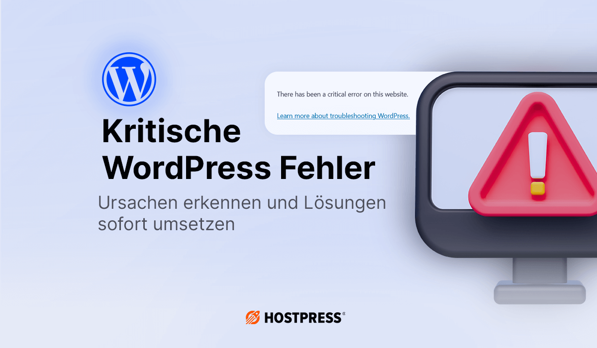 Beitragsgrafik – kritische WordPress Fehler erkennen und Lösungen umsetzen