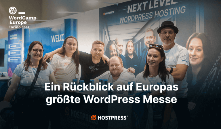 Beitragsgrafik – Rückblick WordCamp Europe in Turin 2024