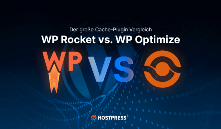 Beitragsgrafik – Wp Rocket vs. WP Optimize