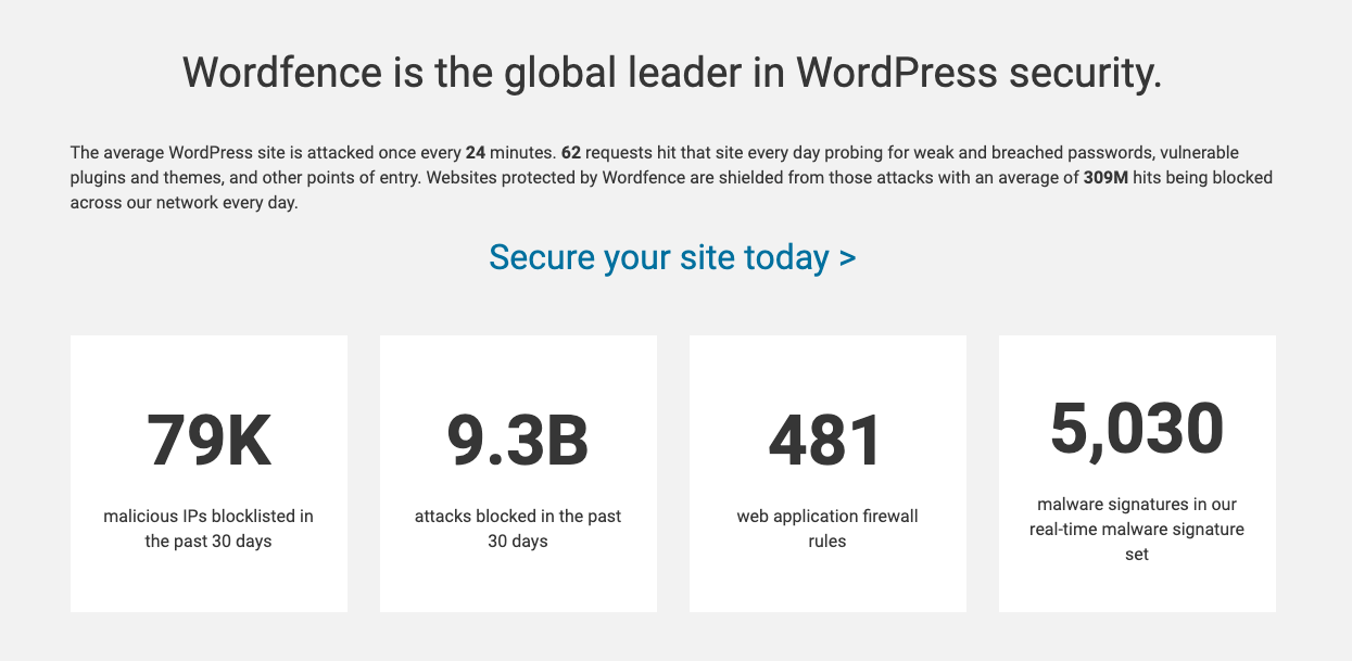 wordfence zahlen webseite