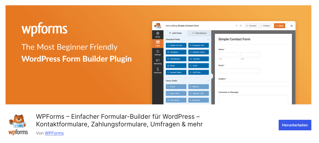 wpforms plugin wordpress